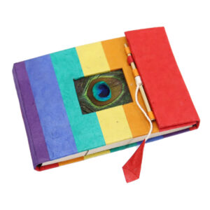 rainbow peacock notebook