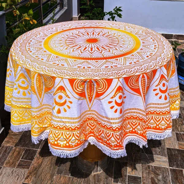Cotton Round Tablecloth (CRT7)