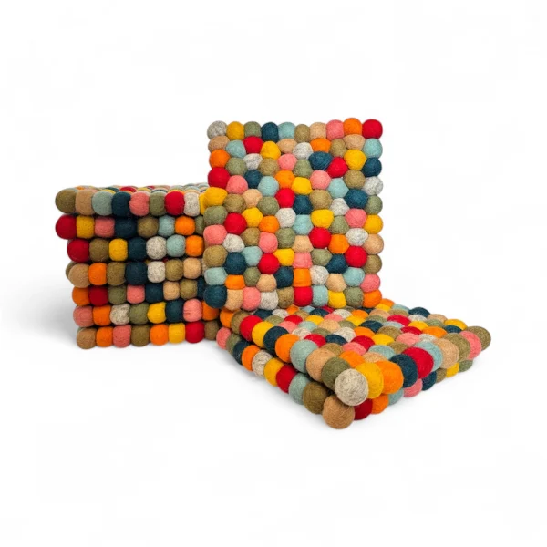 Square Felt Ball Coasters (FC17)